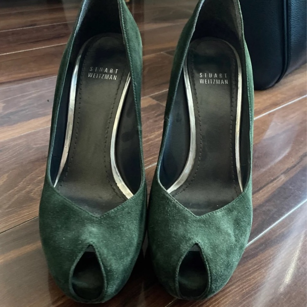 Stuart Weitzman peep toe pumps